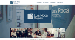 Desktop Screenshot of luisrocabogados.com